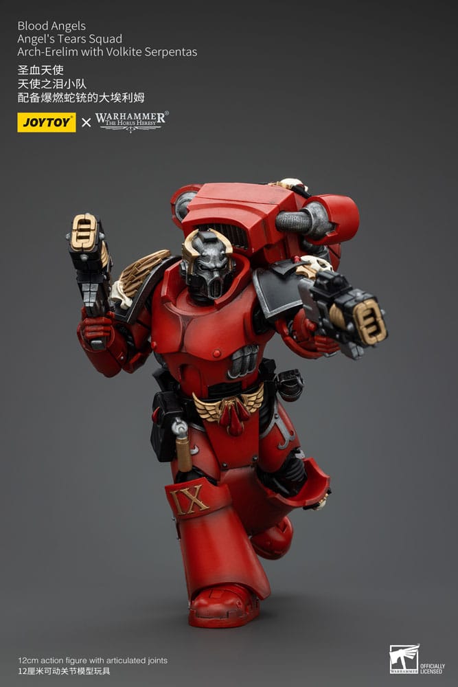 Warhammer The Horus Heresy Actionfigur 1/18 Blood Angels Angel's Tears Squad Arch-Erelim with Volkite Serpentas 12 cm