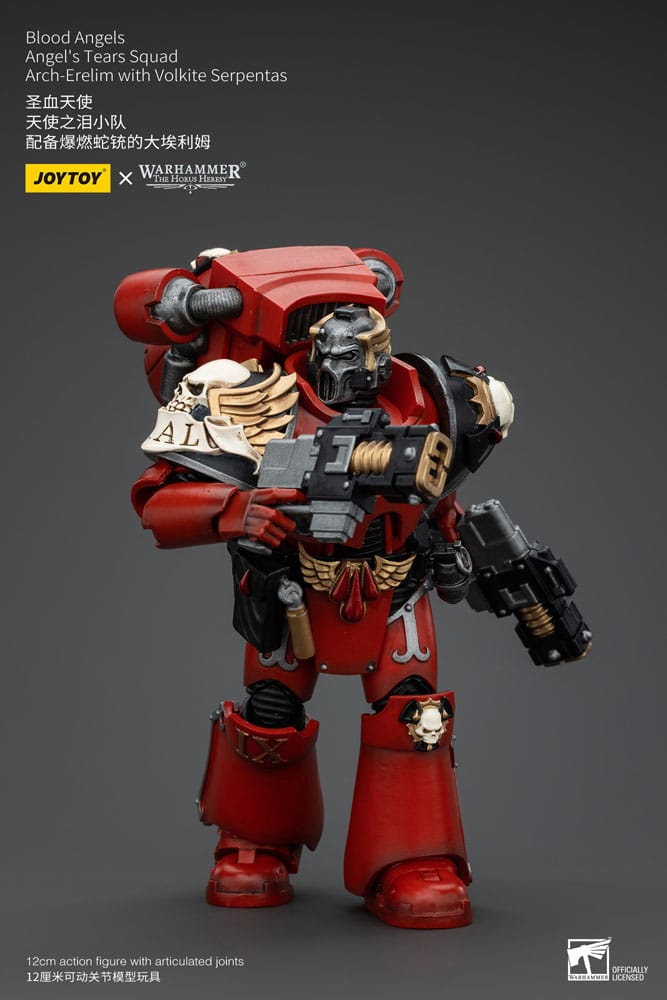 Warhammer The Horus Heresy Actionfigur 1/18 Blood Angels Angel's Tears Squad Arch-Erelim with Volkite Serpentas 12 cm