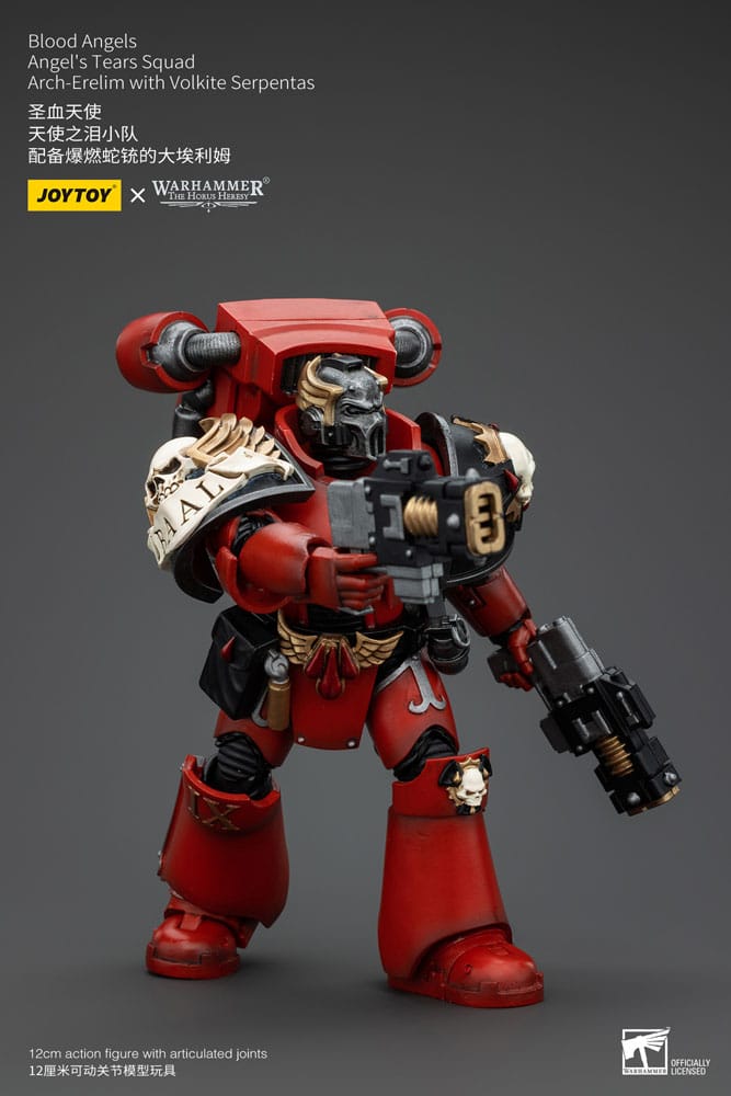 Warhammer The Horus Heresy Actionfigur 1/18 Blood Angels Angel's Tears Squad Arch-Erelim with Volkite Serpentas 12 cm