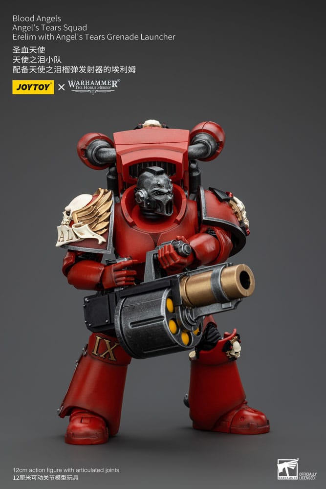 Warhammer The Horus Heresy Actionfigur 1/18 Blood Angels Angel's Tears Squad Erelim with Angel's Tears Grenade Launcher 12 cm