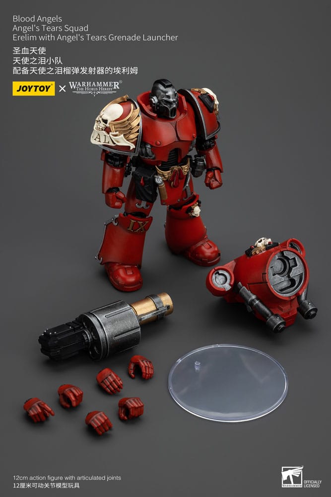 Warhammer The Horus Heresy Actionfigur 1/18 Blood Angels Angel's Tears Squad Erelim with Angel's Tears Grenade Launcher 12 cm