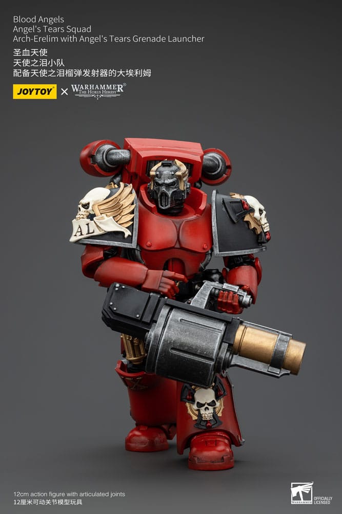 Warhammer The Horus Heresy Actionfigur 1/18 Blood Angels Angel's Tears Squad Arch-Erelim with Angel's Tears Grenade Launcher 12 cm