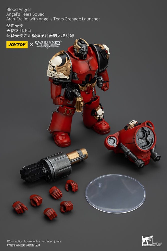 Warhammer The Horus Heresy Actionfigur 1/18 Blood Angels Angel's Tears Squad Arch-Erelim with Angel's Tears Grenade Launcher 12 cm