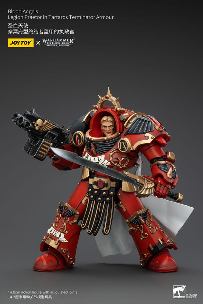 Warhammer The Horus Heresy Actionfigur 1/18 Blood Angels Legion Praetor in Tartaros Terminator Armour 14 cm