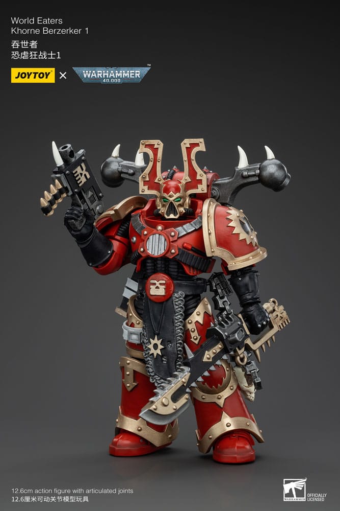 Warhammer 40k Actionfigur 1/18 World Eaters Khorne Berzerker 1 13 cm