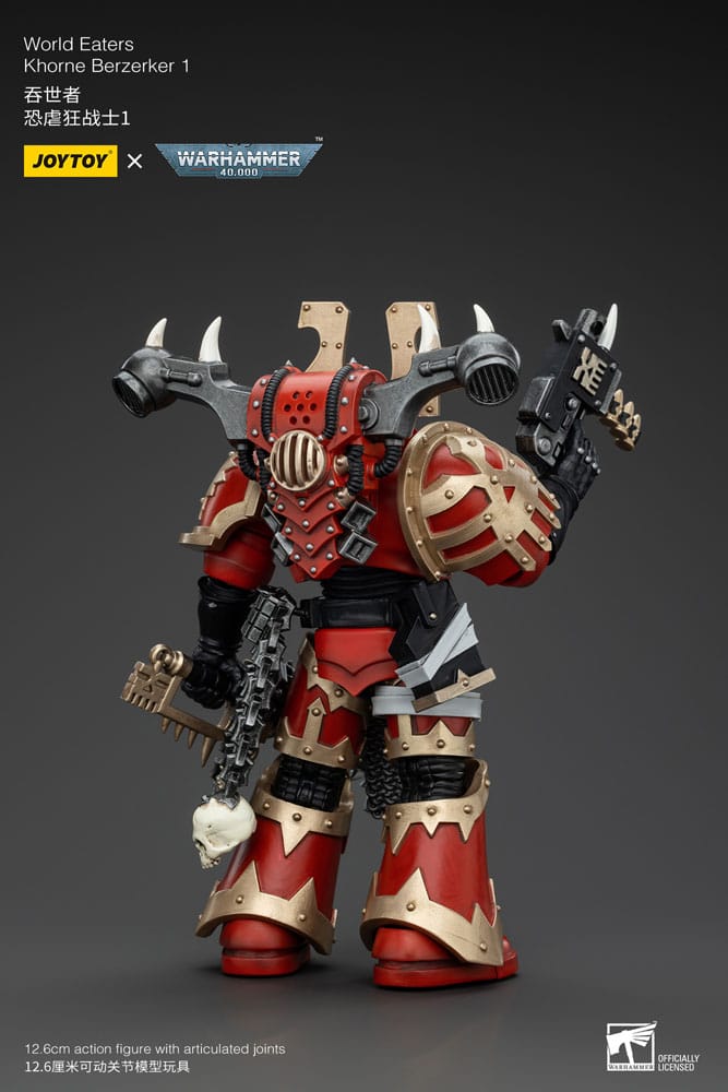 Warhammer 40k Actionfigur 1/18 World Eaters Khorne Berzerker 1 13 cm