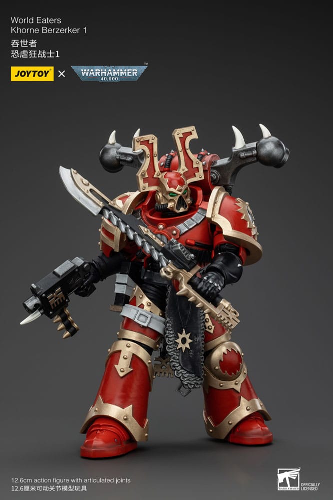 Warhammer 40k Actionfigur 1/18 World Eaters Khorne Berzerker 1 13 cm