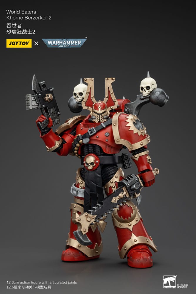 Warhammer 40k Actionfigur 1/18 World Eaters Khorne Berzerker 2 13 cm