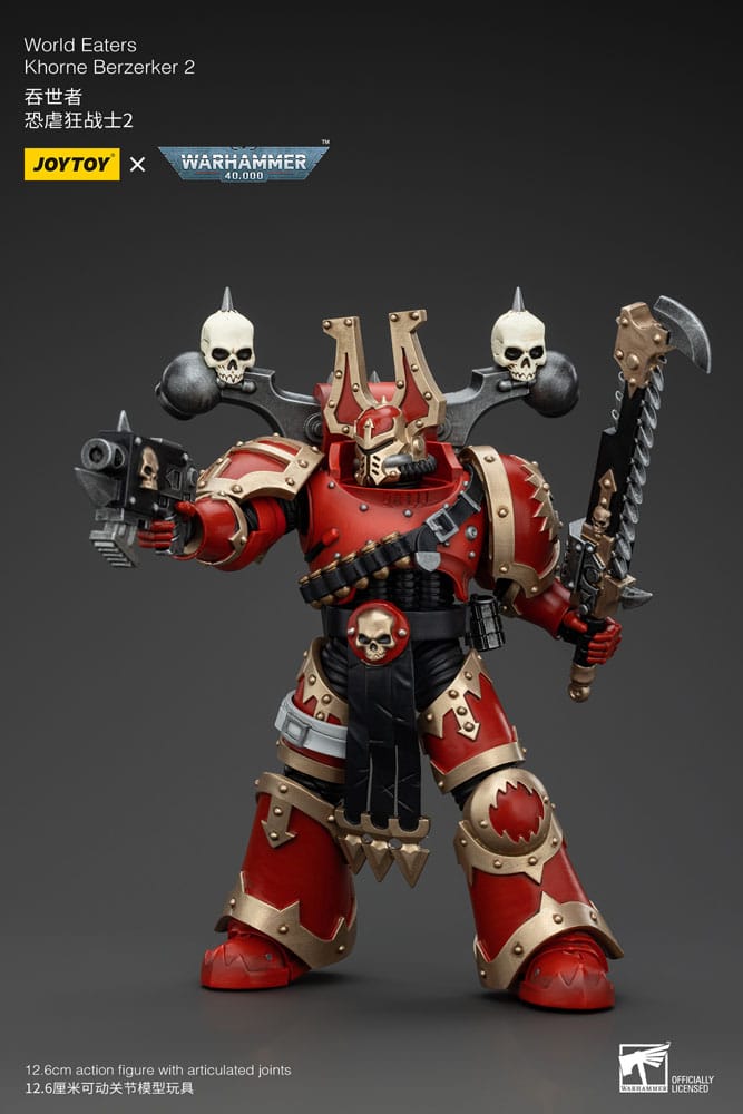 Warhammer 40k Actionfigur 1/18 World Eaters Khorne Berzerker 2 13 cm