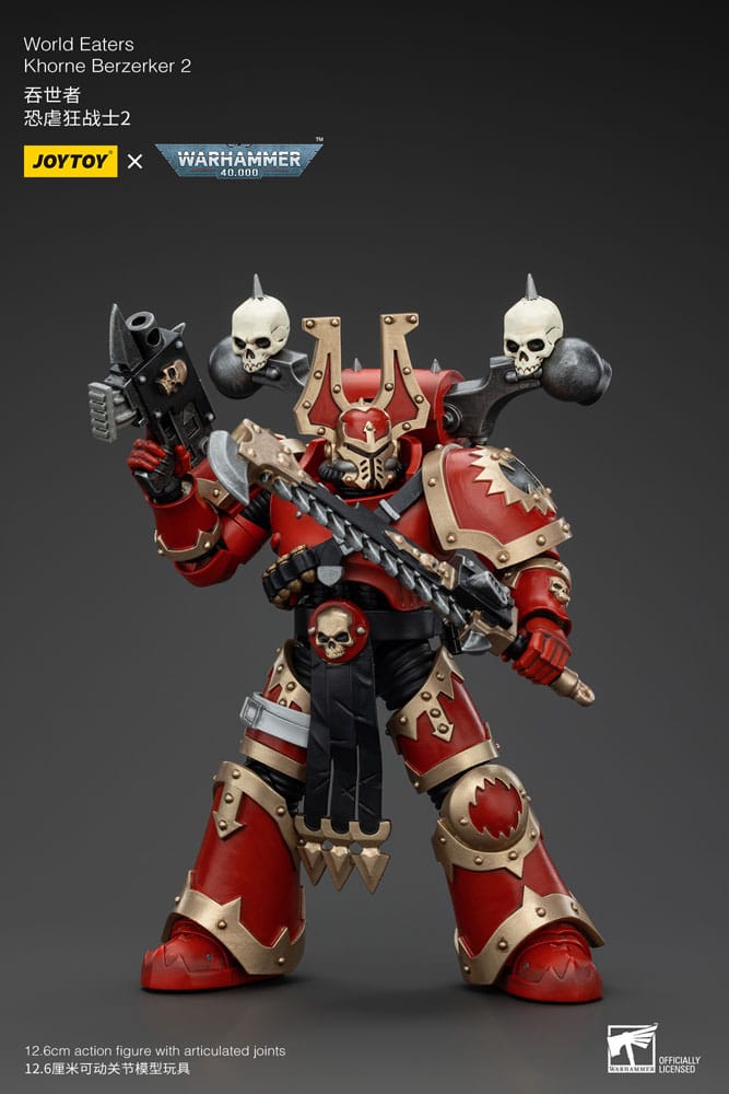 Warhammer 40k Actionfigur 1/18 World Eaters Khorne Berzerker 2 13 cm