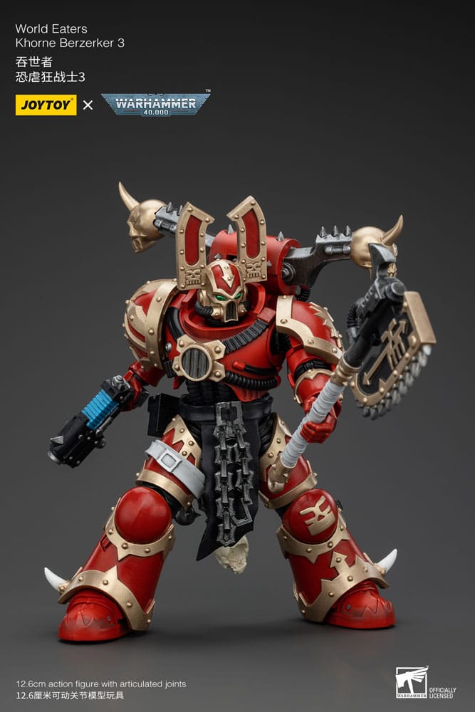 Warhammer 40k Actionfigur 1/18 World Eaters Khorne Berzerker 3 13 cm