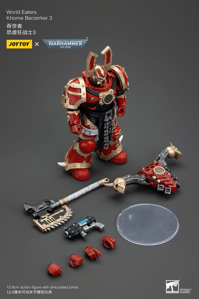 Warhammer 40k Actionfigur 1/18 World Eaters Khorne Berzerker 3 13 cm