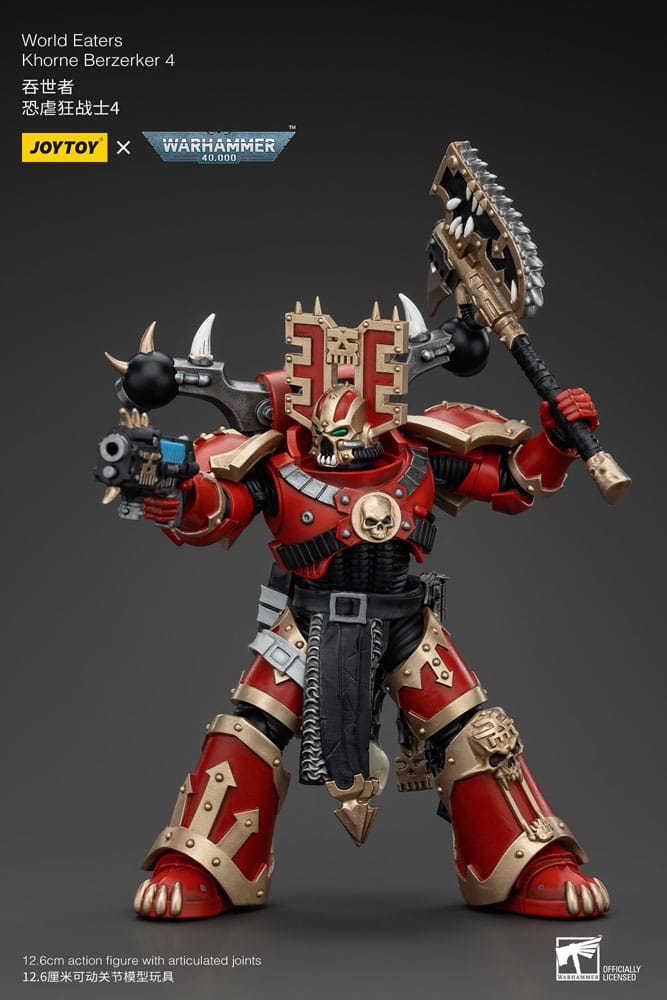 Warhammer 40k Actionfigur 1/18 World Eaters Khorne Berzerker 4 13 cm