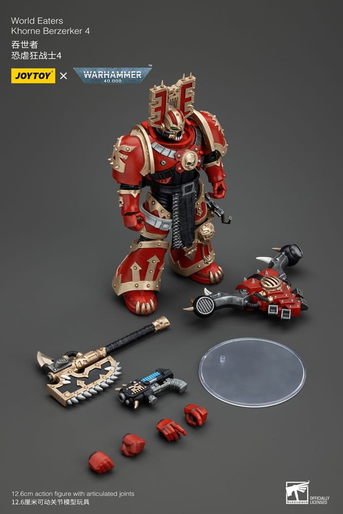 Warhammer 40k Actionfigur 1/18 World Eaters Khorne Berzerker 4 13 cm