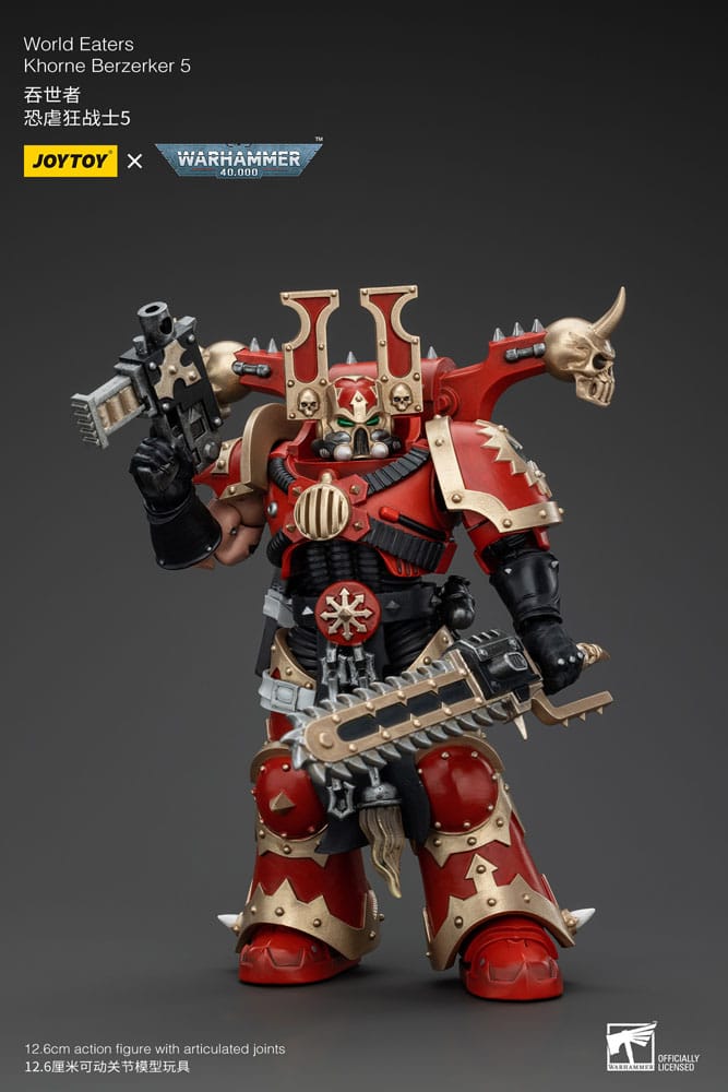 Warhammer 40k Actionfigur 1/18 World Eaters Khorne Berzerker 5 13 cm