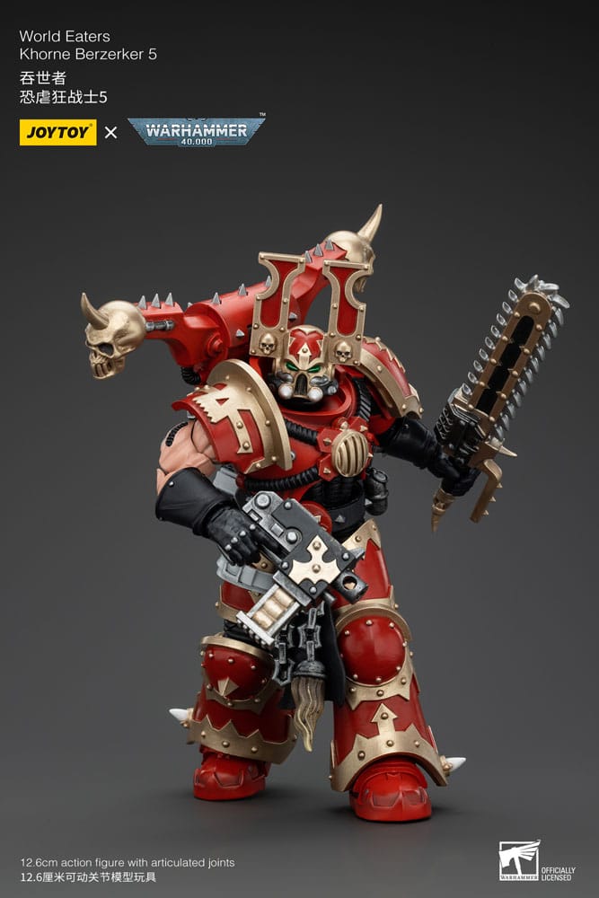 Warhammer 40k Actionfigur 1/18 World Eaters Khorne Berzerker 5 13 cm