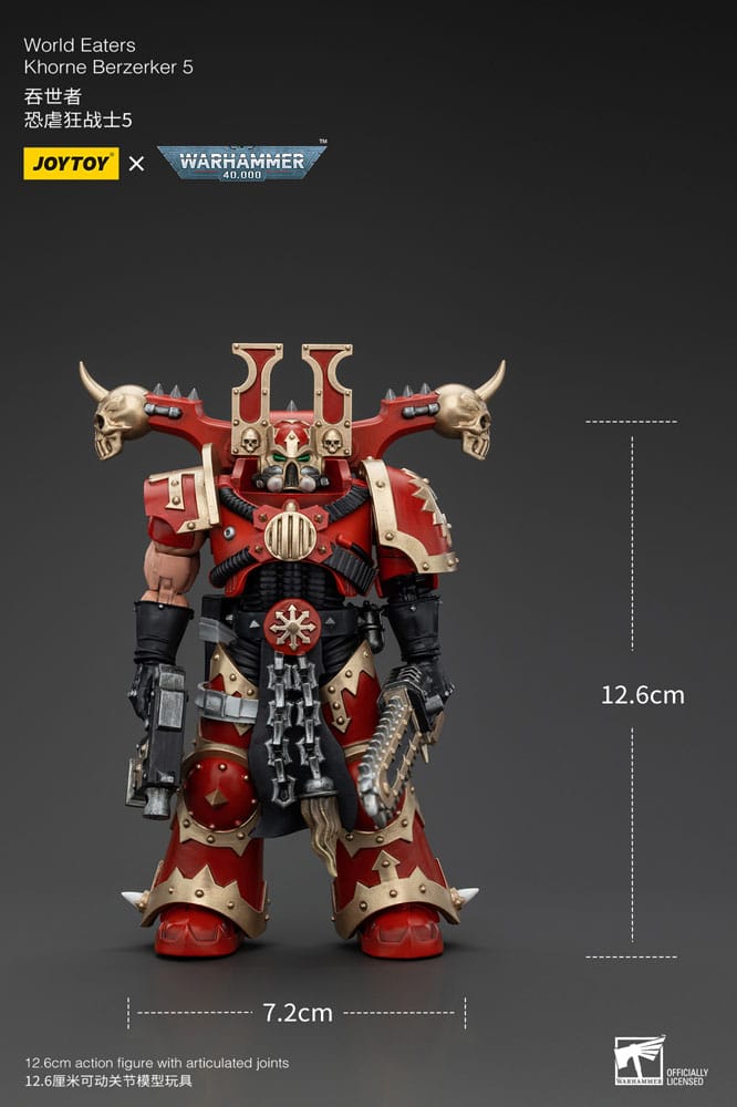 Warhammer 40k Actionfigur 1/18 World Eaters Khorne Berzerker 5 13 cm