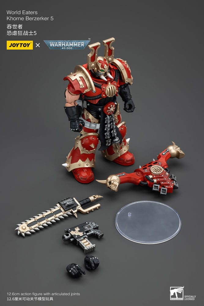 Warhammer 40k Actionfigur 1/18 World Eaters Khorne Berzerker 5 13 cm