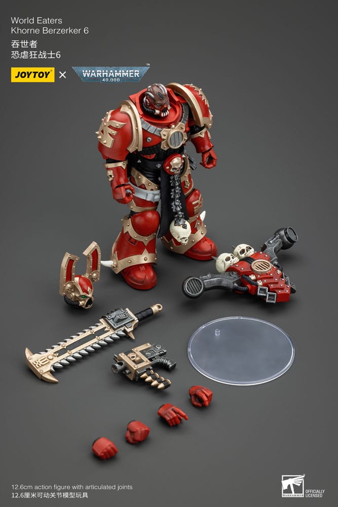 Warhammer 40k Actionfigur 1/18 World Eaters Khorne Berzerker 6 13 cm