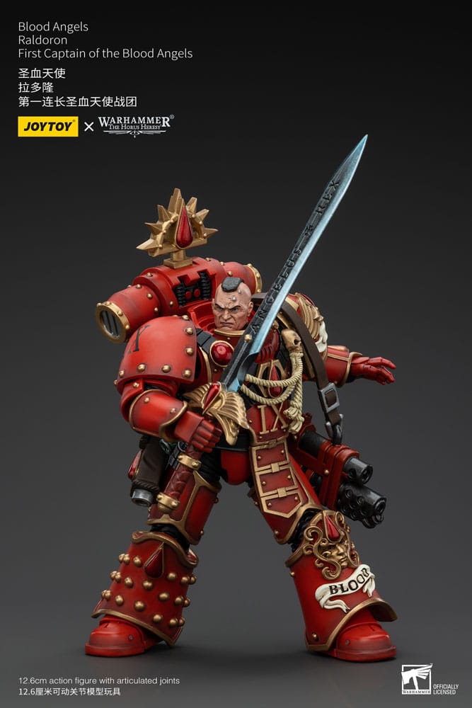 Warhammer The Horus Heresy Actionfigur 1/18 Blood Angels Raldoron First Captain of the Blood Angels 13 cm