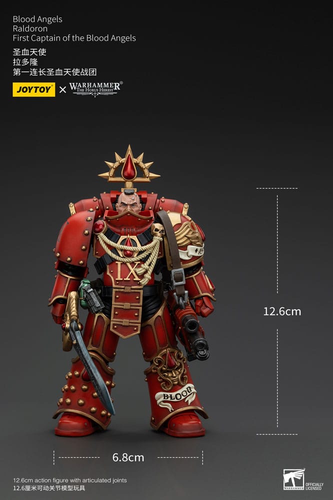 Warhammer The Horus Heresy Actionfigur 1/18 Blood Angels Raldoron First Captain of the Blood Angels 13 cm