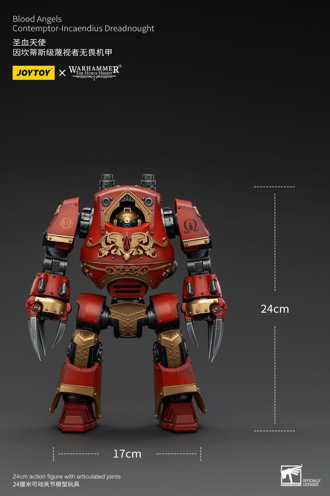 Warhammer The Horus Heresy Actionfigur 1/18 Blood Angels Contemptor-Incaendius Dreadnought 24 cm