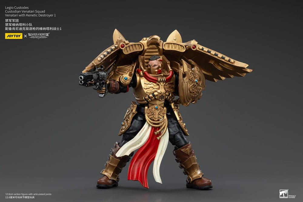 Warhammer The Horus Heresy Actionfigur 1/18 Legio Custodes Custodian Venatari Squad Venatari with Kenetic Destroyer 1 13 cm