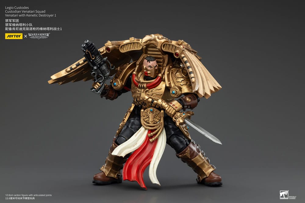 Warhammer The Horus Heresy Actionfigur 1/18 Legio Custodes Custodian Venatari Squad Venatari with Kenetic Destroyer 1 13 cm