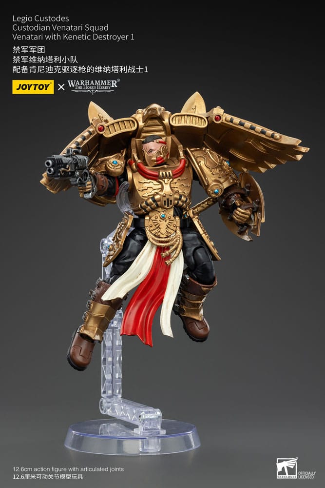 Warhammer The Horus Heresy Actionfigur 1/18 Legio Custodes Custodian Venatari Squad Venatari with Kenetic Destroyer 1 13 cm