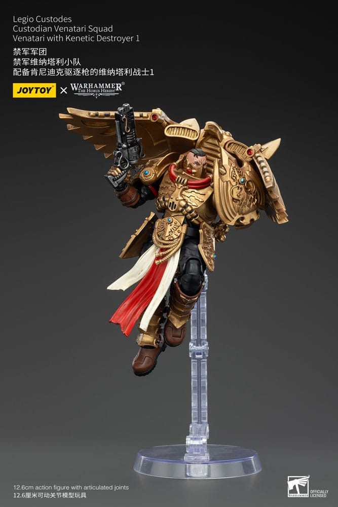 Warhammer The Horus Heresy Actionfigur 1/18 Legio Custodes Custodian Venatari Squad Venatari with Kenetic Destroyer 1 13 cm