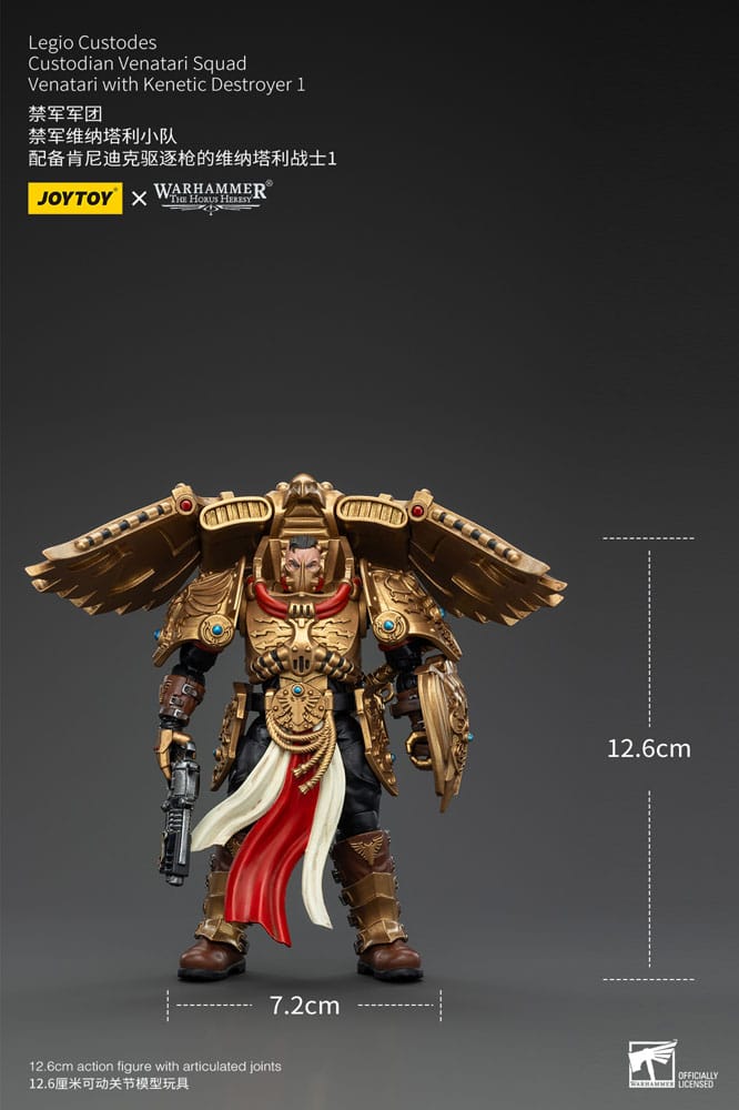 Warhammer The Horus Heresy Actionfigur 1/18 Legio Custodes Custodian Venatari Squad Venatari with Kenetic Destroyer 1 13 cm