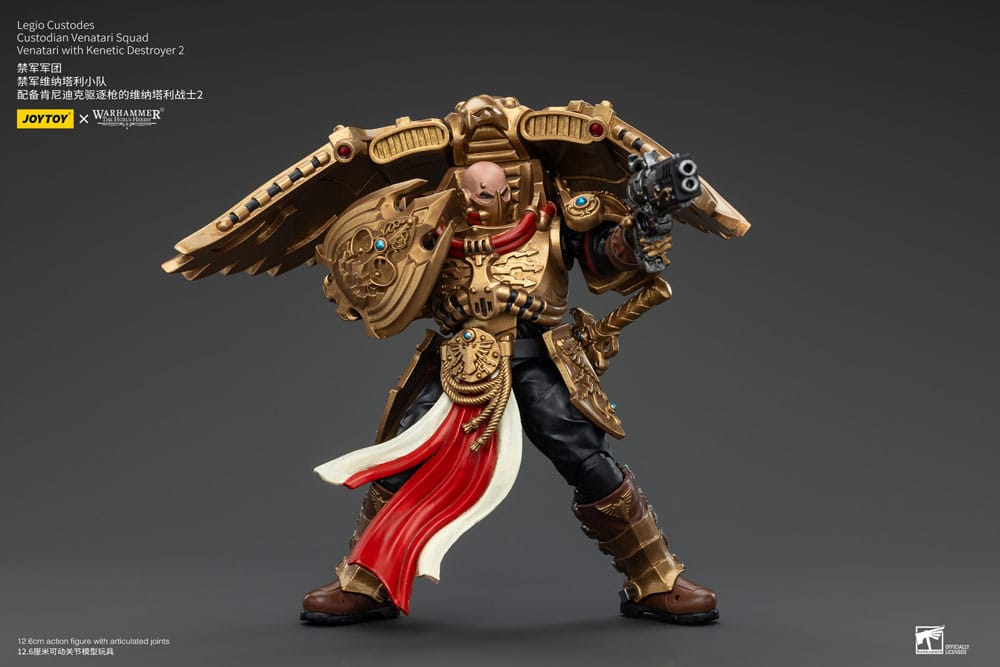 Warhammer The Horus Heresy Actionfigur 1/18 Legio Custodes Custodian Venatari Squad Venatari with Kenetic Destroyer 2 13 cm