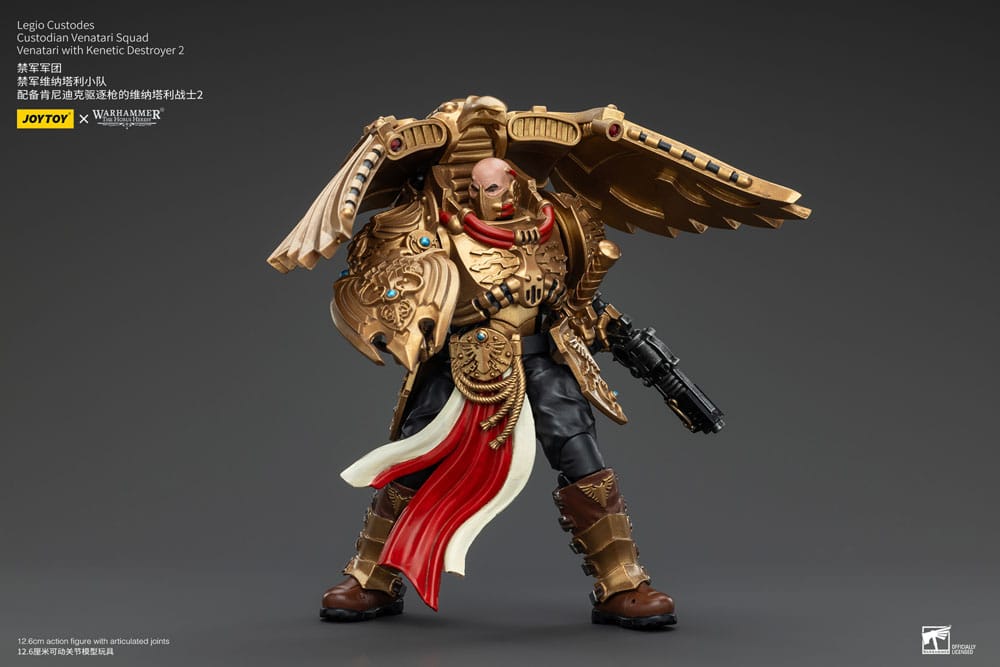 Warhammer The Horus Heresy Actionfigur 1/18 Legio Custodes Custodian Venatari Squad Venatari with Kenetic Destroyer 2 13 cm