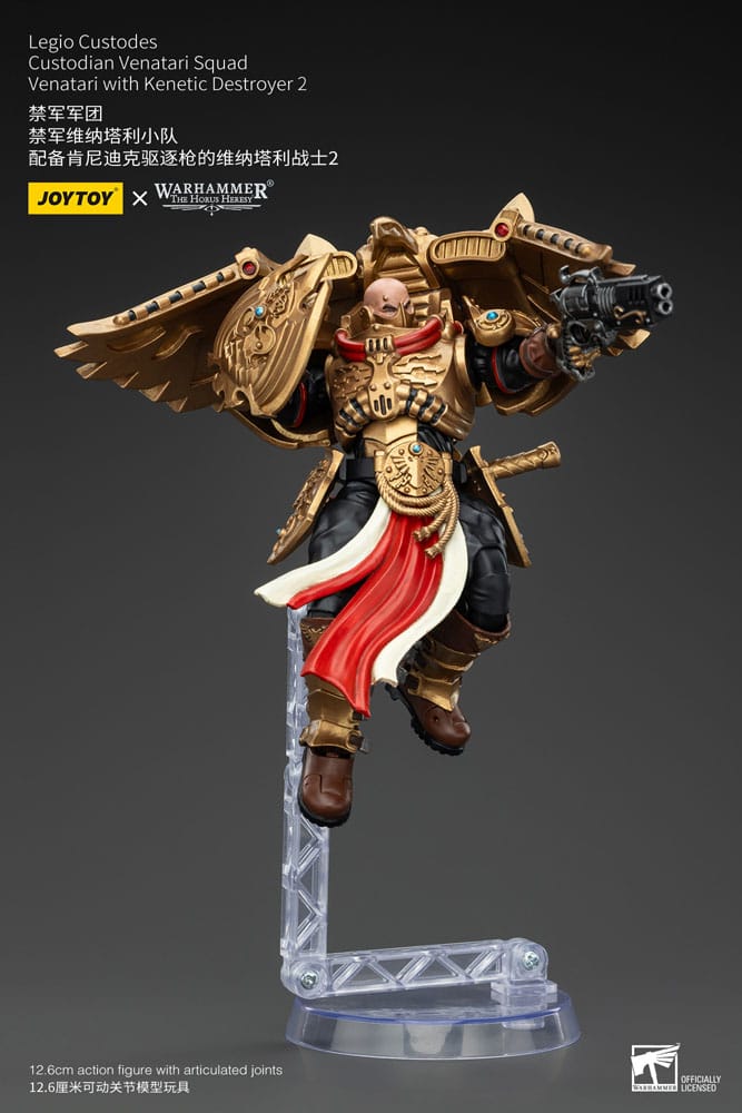 Warhammer The Horus Heresy Actionfigur 1/18 Legio Custodes Custodian Venatari Squad Venatari with Kenetic Destroyer 2 13 cm