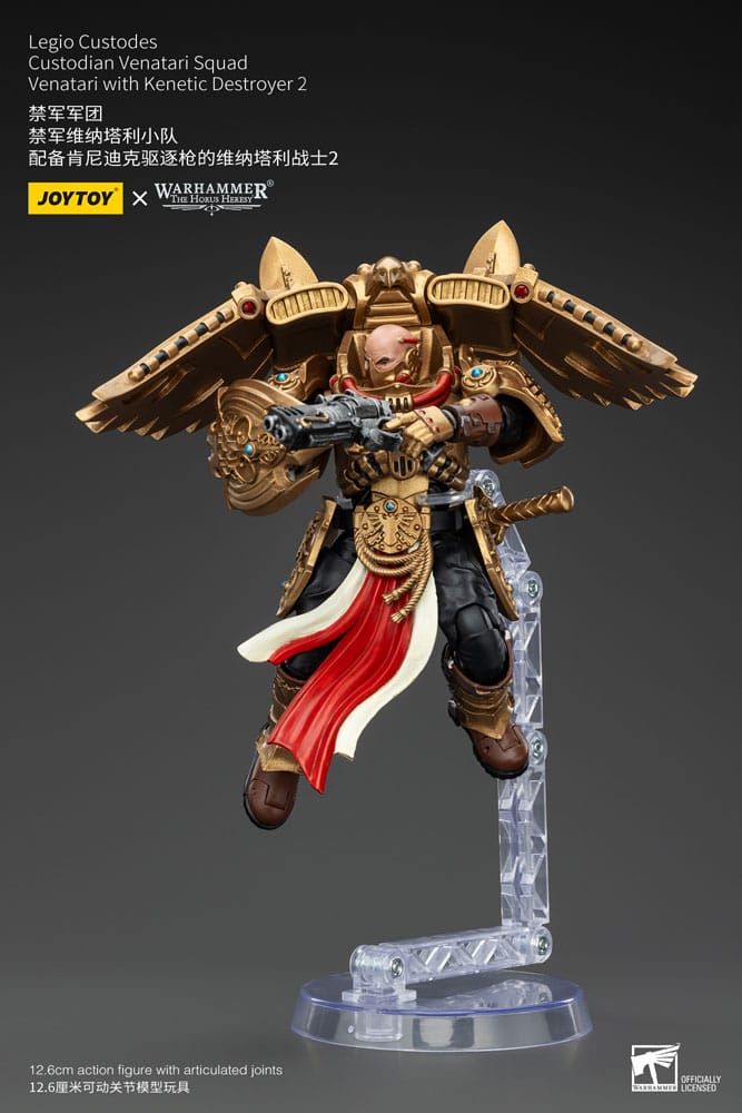 Warhammer The Horus Heresy Actionfigur 1/18 Legio Custodes Custodian Venatari Squad Venatari with Kenetic Destroyer 2 13 cm