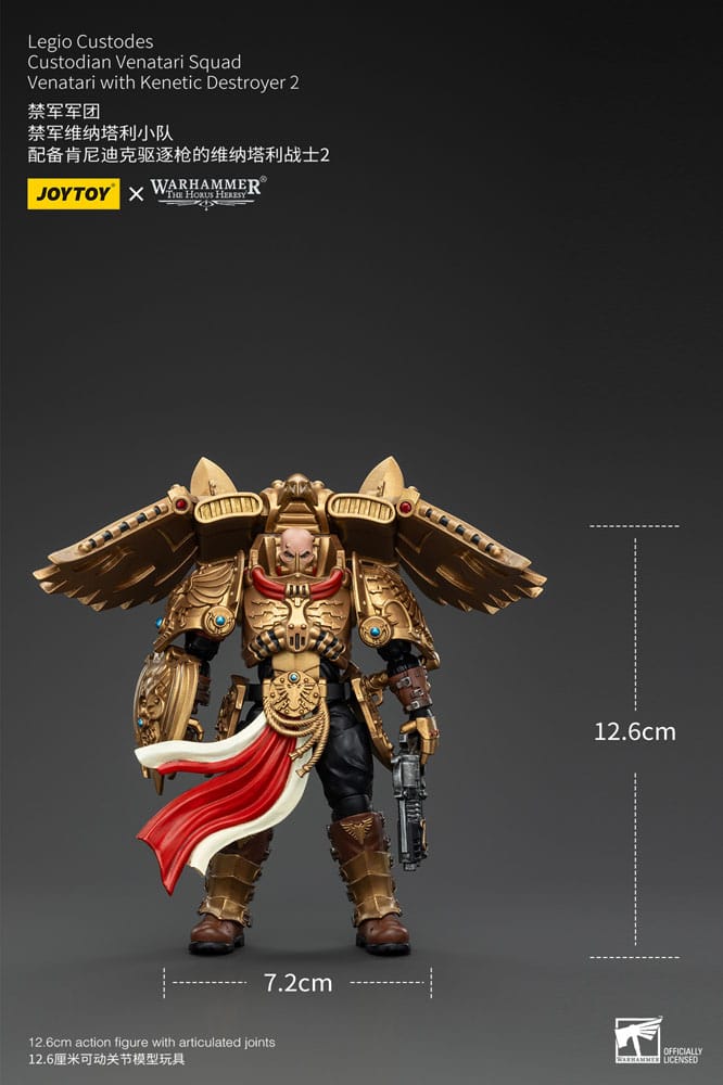 Warhammer The Horus Heresy Actionfigur 1/18 Legio Custodes Custodian Venatari Squad Venatari with Kenetic Destroyer 2 13 cm