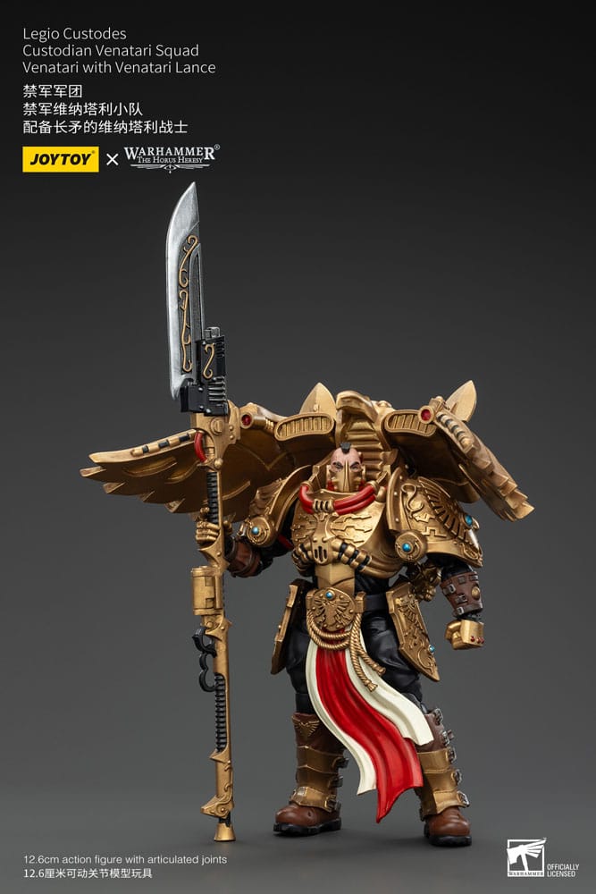 Warhammer The Horus Heresy Actionfigur 1/18 Legio Custodes Custodian Venatari Squad Venatari with Venatari Lance 13 cm