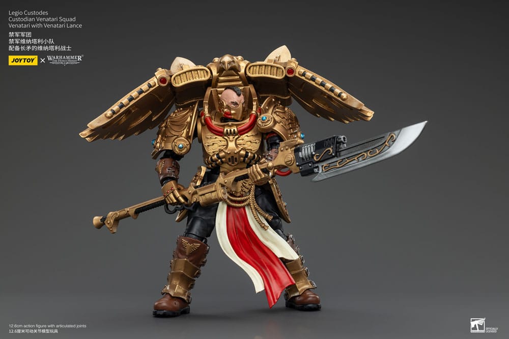 Warhammer The Horus Heresy Actionfigur 1/18 Legio Custodes Custodian Venatari Squad Venatari with Venatari Lance 13 cm