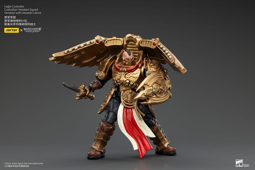 Warhammer The Horus Heresy Actionfigur 1/18 Legio Custodes Custodian Venatari Squad Venatari with Venatari Lance 13 cm