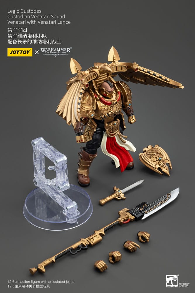 Warhammer The Horus Heresy Actionfigur 1/18 Legio Custodes Custodian Venatari Squad Venatari with Venatari Lance 13 cm