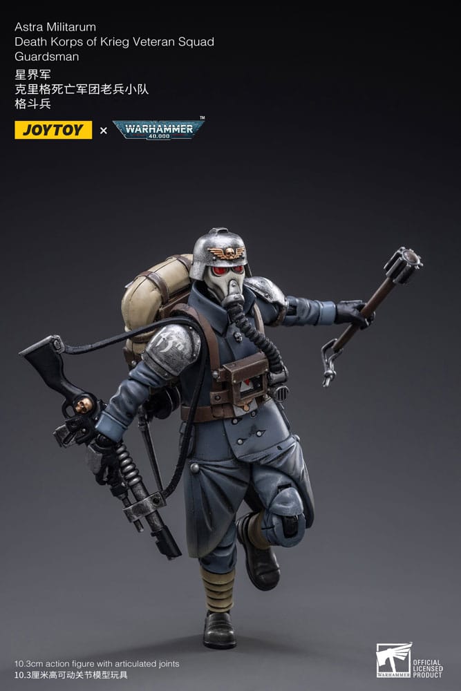 Warhammer 40k Actionfigur 1/18 Astra MilitarumDeath Korps of Krieg Veteran Squad Guardsman 11 cm