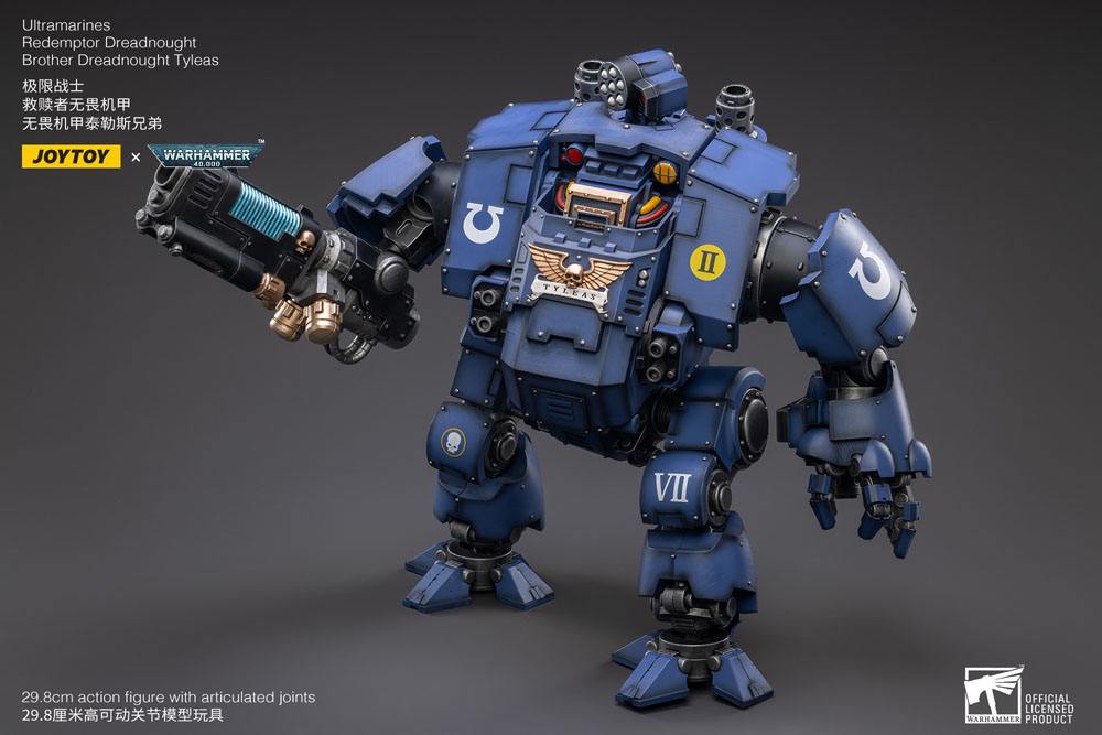 Warhammer 40k Actionfigur 1/18 Ultramarines Redemptor Dreadnought Brother Dreadnought Tyleas 30 cm