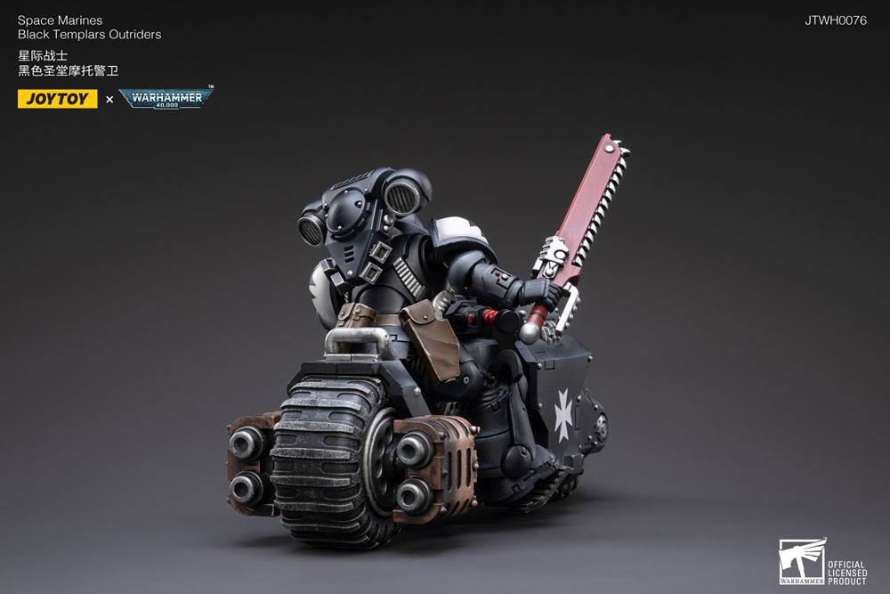 Warhammer 40k Fahrzeug 1/18 Black Templars Outrider Bike 22 cm