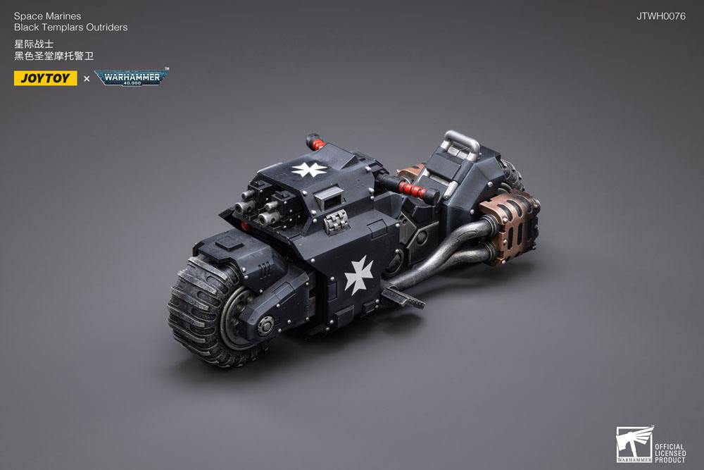 Warhammer 40k Fahrzeug 1/18 Black Templars Outrider Bike 22 cm