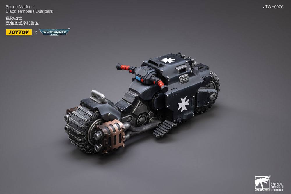 Warhammer 40k Fahrzeug 1/18 Black Templars Outrider Bike 22 cm