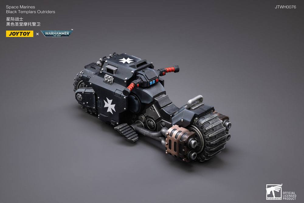 Warhammer 40k Fahrzeug 1/18 Black Templars Outrider Bike 22 cm