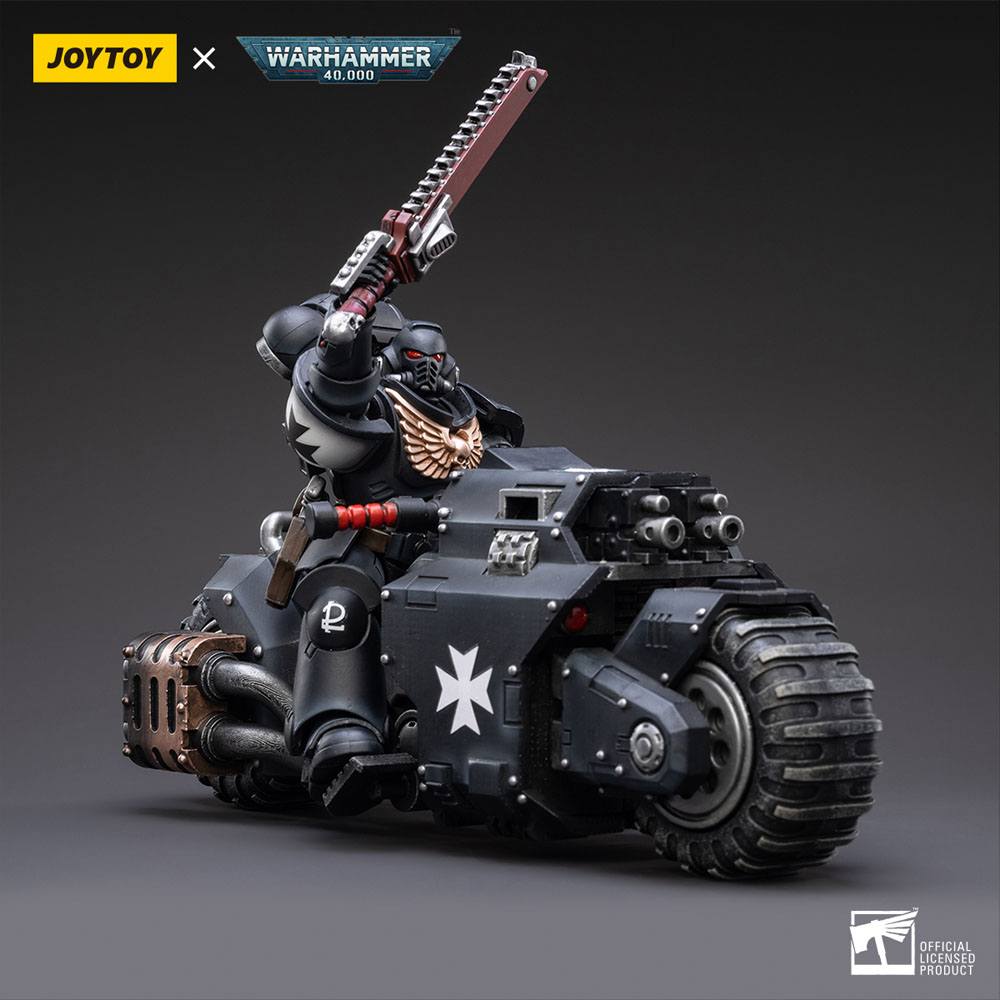 Warhammer 40k Fahrzeug 1/18 Black Templars Outrider Bike 22 cm