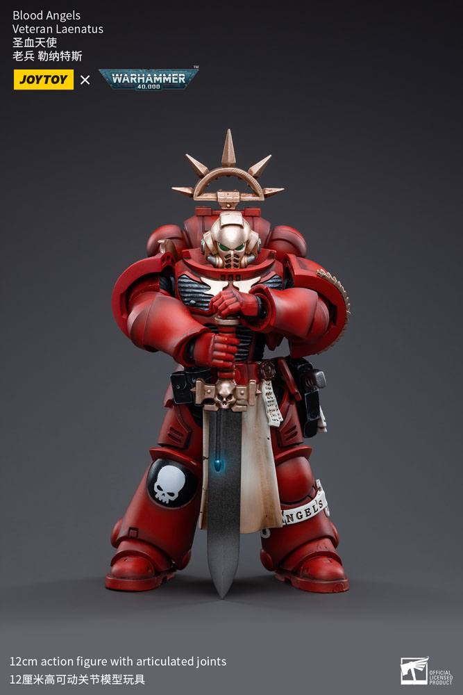 Warhammer 40k Actionfigur 1/18 Blood Angels Veteran Laenatus 12 cm