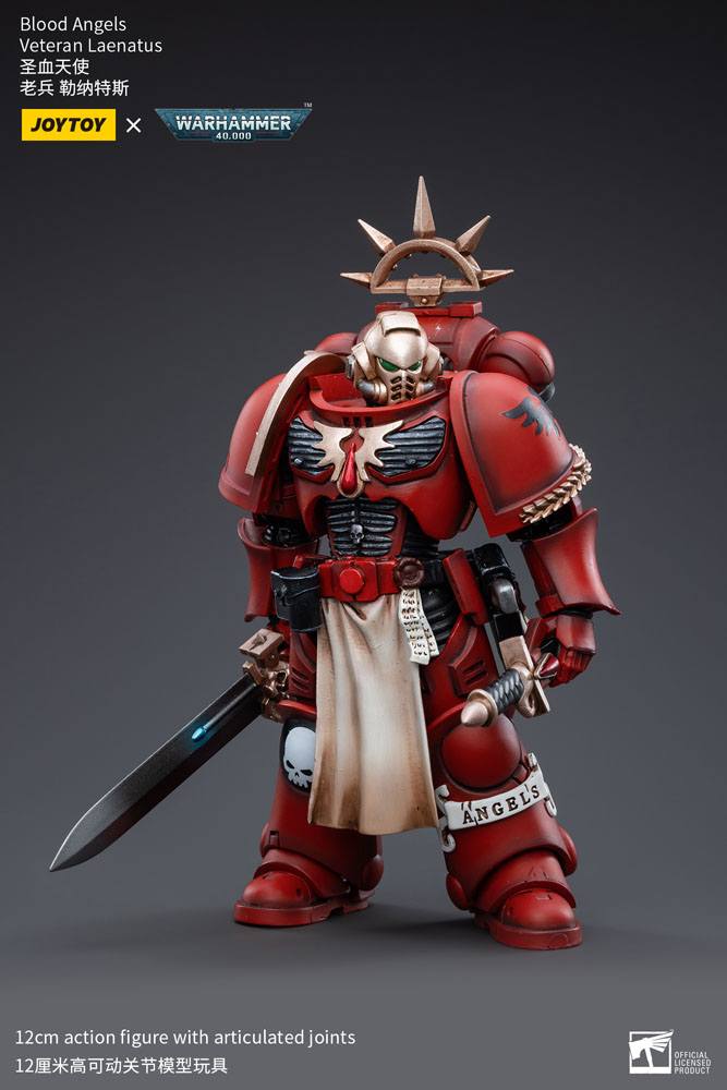 Warhammer 40k Actionfigur 1/18 Blood Angels Veteran Laenatus 12 cm