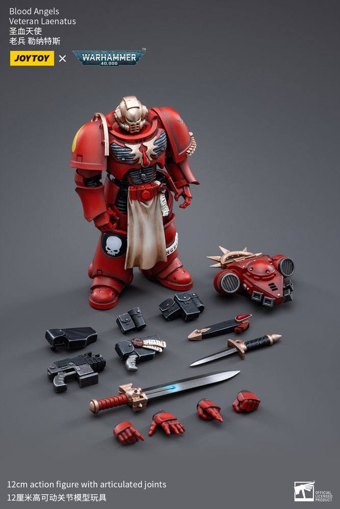 Warhammer 40k Actionfigur 1/18 Blood Angels Veteran Laenatus 12 cm